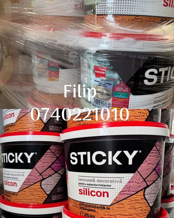 Sticky- Tencuiala Decorativa cu Silicon - Pret bomba!