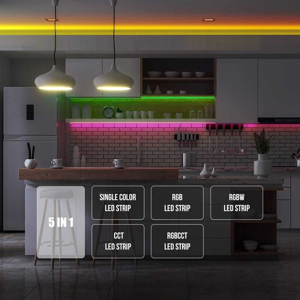 Tuya 5 в 1 WiFi&BT Контролер за LED ленти WB5 | RGB-RGBW-RGBCC