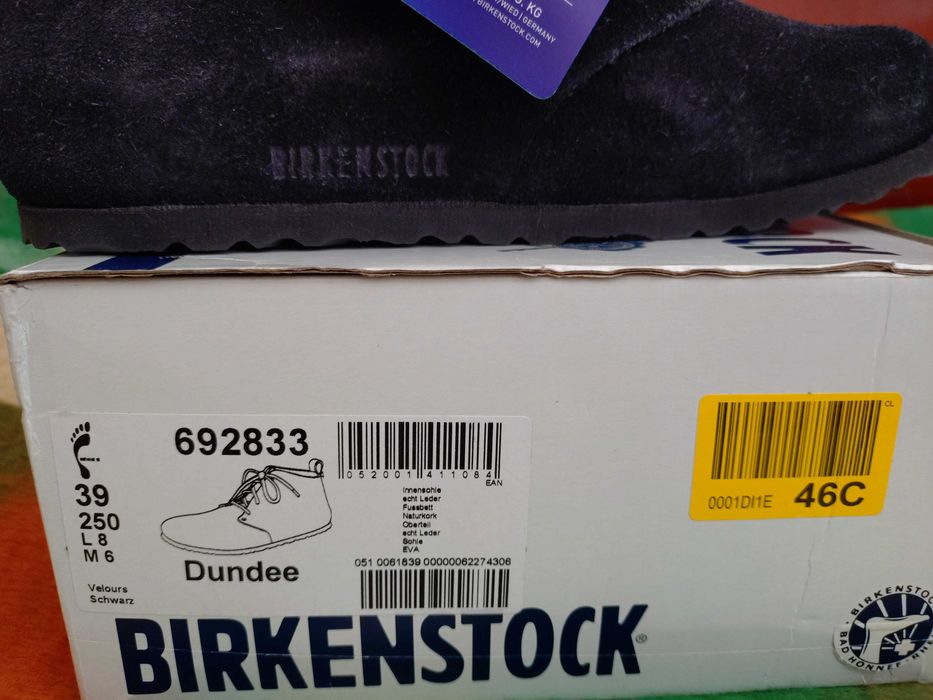 Birkenstock Dundee, обувки естествен велур, номер 39