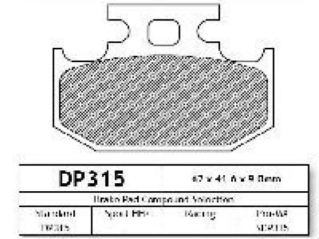 Dp brakes накладки за мотор предни задни honda yamaha suzuki kawasaki