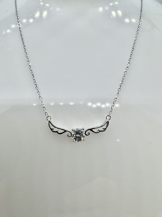Сребърно колие с мойсанит (Диамант) 0.5 карата