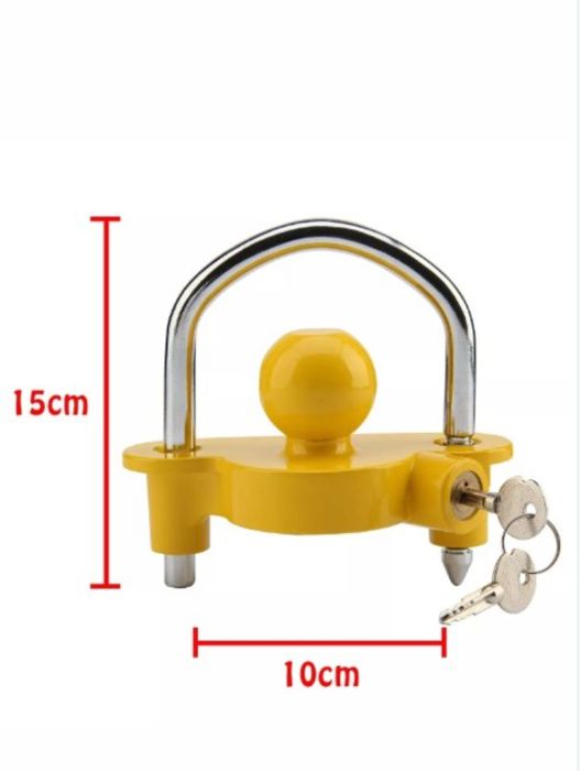 Заключващ механизъм за каравани и ремаркета с два стоманени ключа