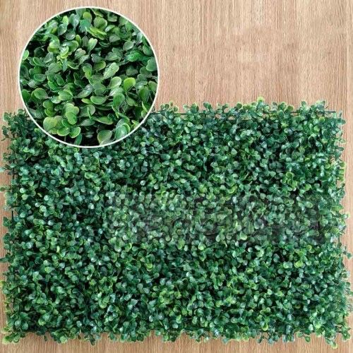 Зелено пано изкуствена трева за стена