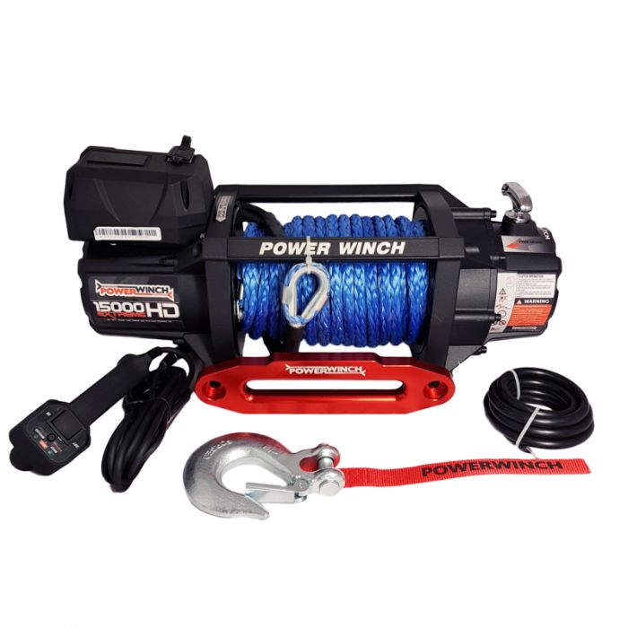 Troliu PowerWinch PW 15000 Extreme HD SR sufa sintetica-electric auto