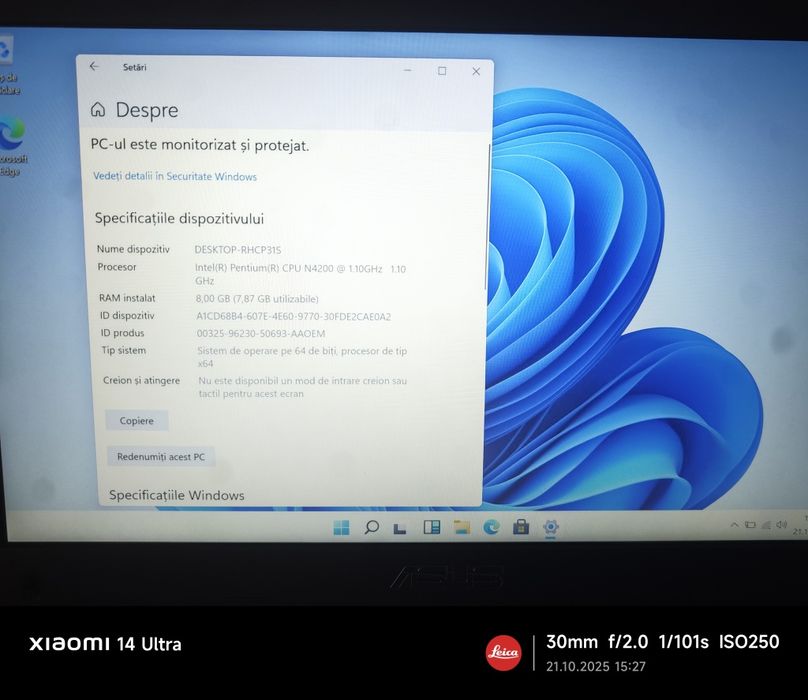 Laptop Asus Windows 11