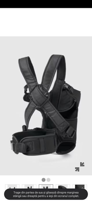 Mothercare port-bebe două poziții - sport+CADOU centură anticolici