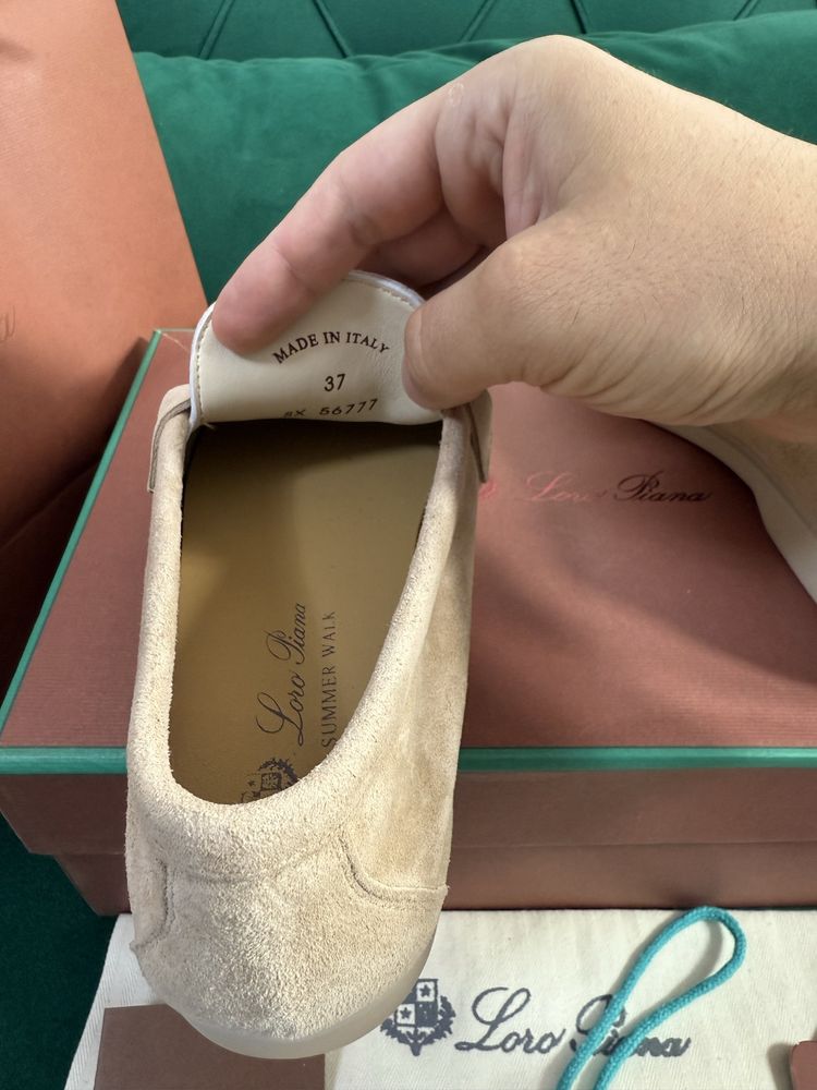 Mocasini Loro Piana piele naturala 100% Full Box colectie noua