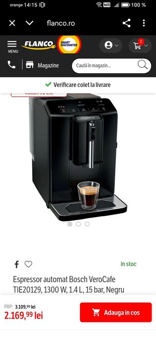Espressor automat Bosch VeroCafe