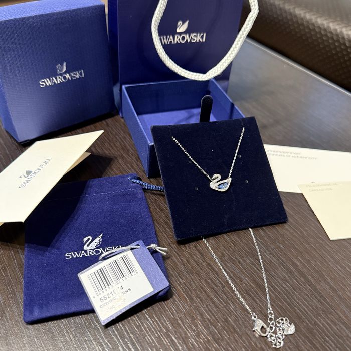 Lantisor Swarovski Model Little Swan Blue