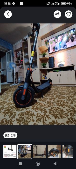Продам электросамокат NINEBOT F40. Оригинал.