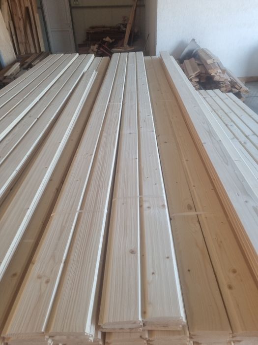 Lambriu semirotund pin nordic  scandura 4 fețe model rombus