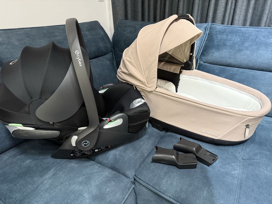 Cybex Lux Carry Cot и Cybex Cloud T i-Size Plus