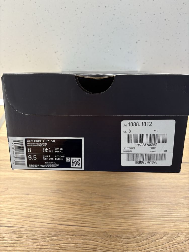 Air force 1 First Use University Blue
