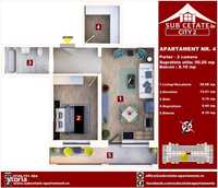 Apartament 2 camere, Subcetate City 2 in rate pe 4 ANI