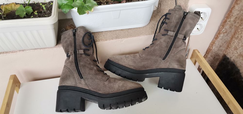 Боти Тamaris 39 н. Естествен велур