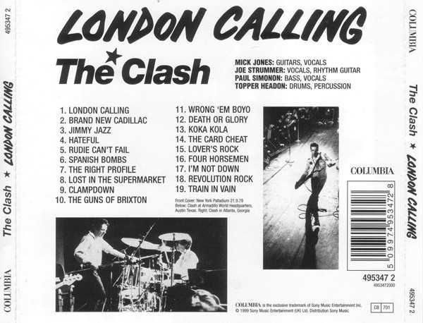 CD The Clash - London Calling 1979