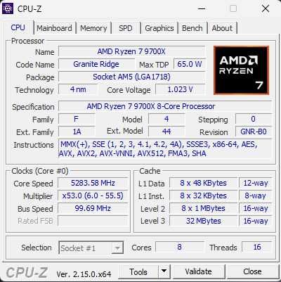 Procesor AMD Ryzen 7 9700X 3.8GHz