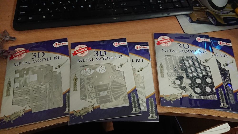 Малки 3D метални пъзели.