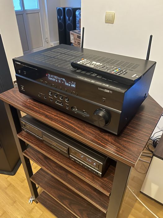 Receiver 7.2 Yamaha RX V585 Dolby Atmos Bluetooth Wifi Alexa Arc