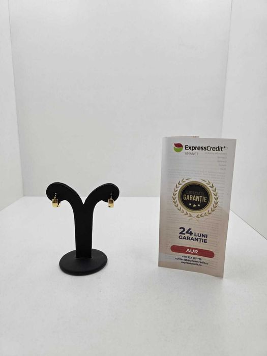 Cercei aur 9K 1.43gr (Ag52 Iulius-Mall B.40320.6)- Garantie 2 Ani!