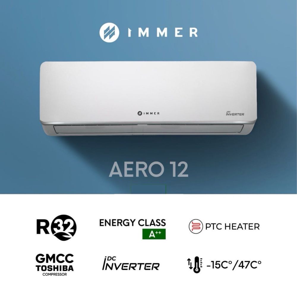 Кондиционер Immer 12 Dc Inverter GMCC Мотор Доставка бесплатно
