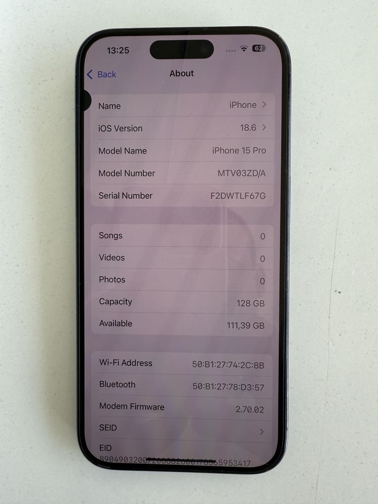 Iphone 15 Pro 128 Gb