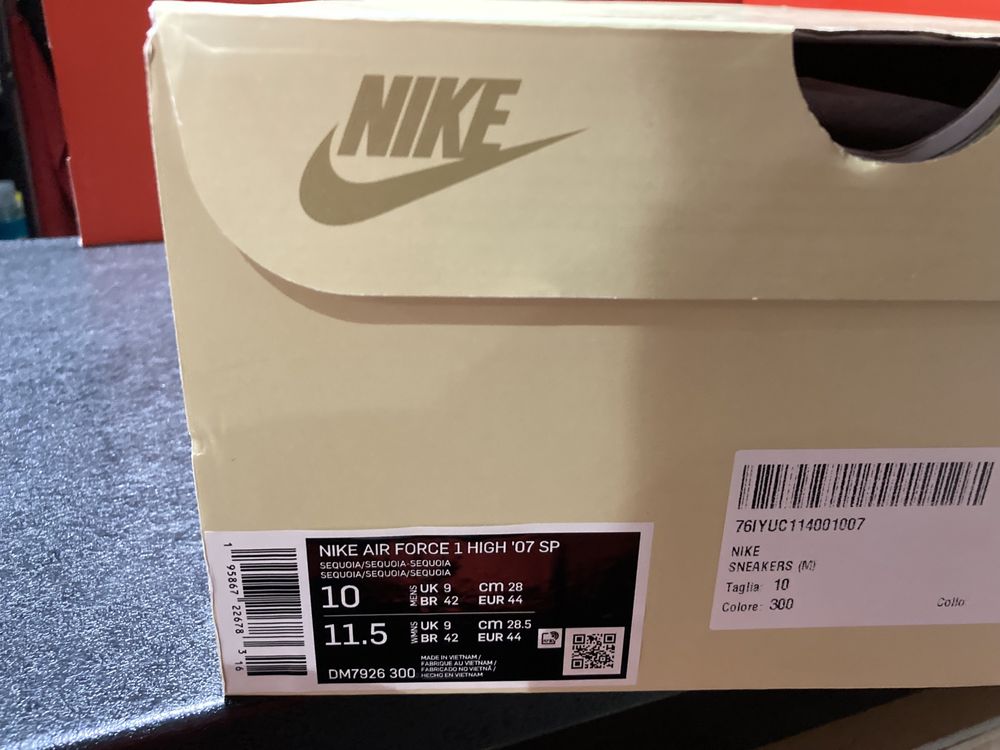 Оригинални! Nike Air Force 1 High Billie - 41,44.5,45 ShoeMag