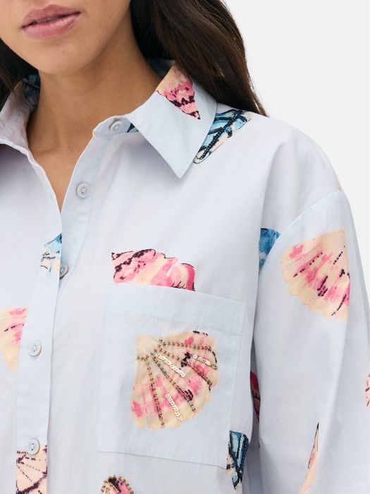 Camasa oversized XS Primark cu maneca lunga - cu et