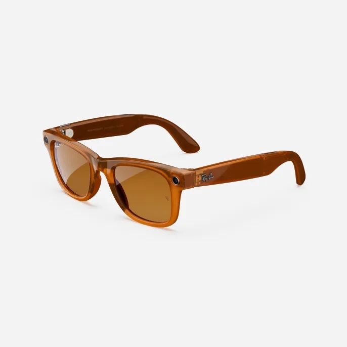 Ray-Ban Meta Wayfarer Shiny Caramel