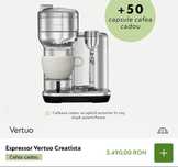 Vand Espressor Vertuo Creatista +100 capsule de cafea;