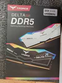 Нова 32GB DDR5 6400Mhz Team Group T-Force Delta RGB RAM памет