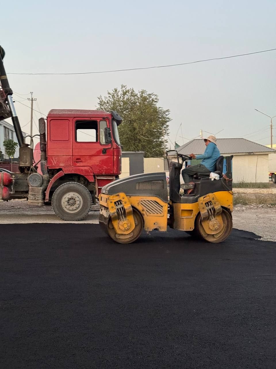 Асфальт килищ Хизмати Бор Асфалт килиб Берамиз иши