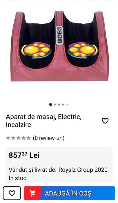 Aparat pentru masaj picioare