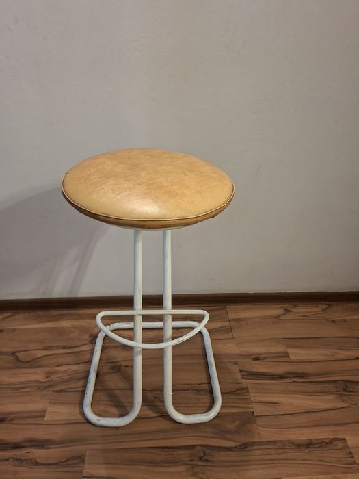 Scaun bar înalt crem