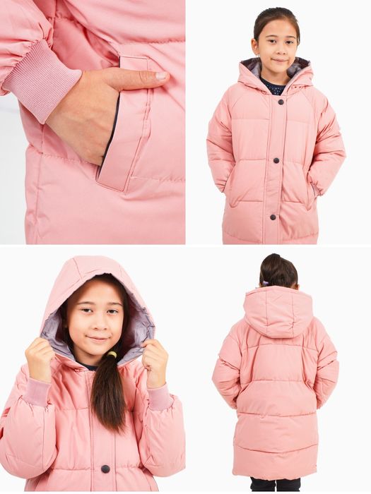 Детский пуховик куртка 2-6 лет детская зимняя для девочек