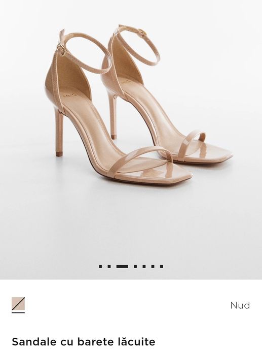 Sandale bareta Mango noi 37