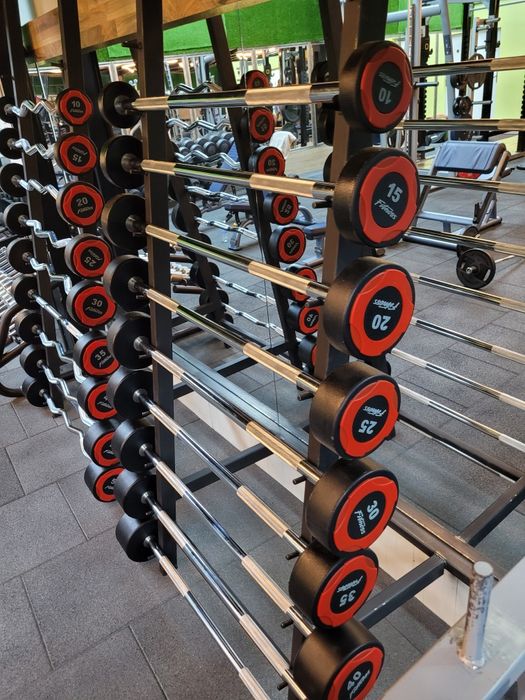 Фиксирани фитнес  лостове криви и прави Барбели чисто нови 10-50 kg