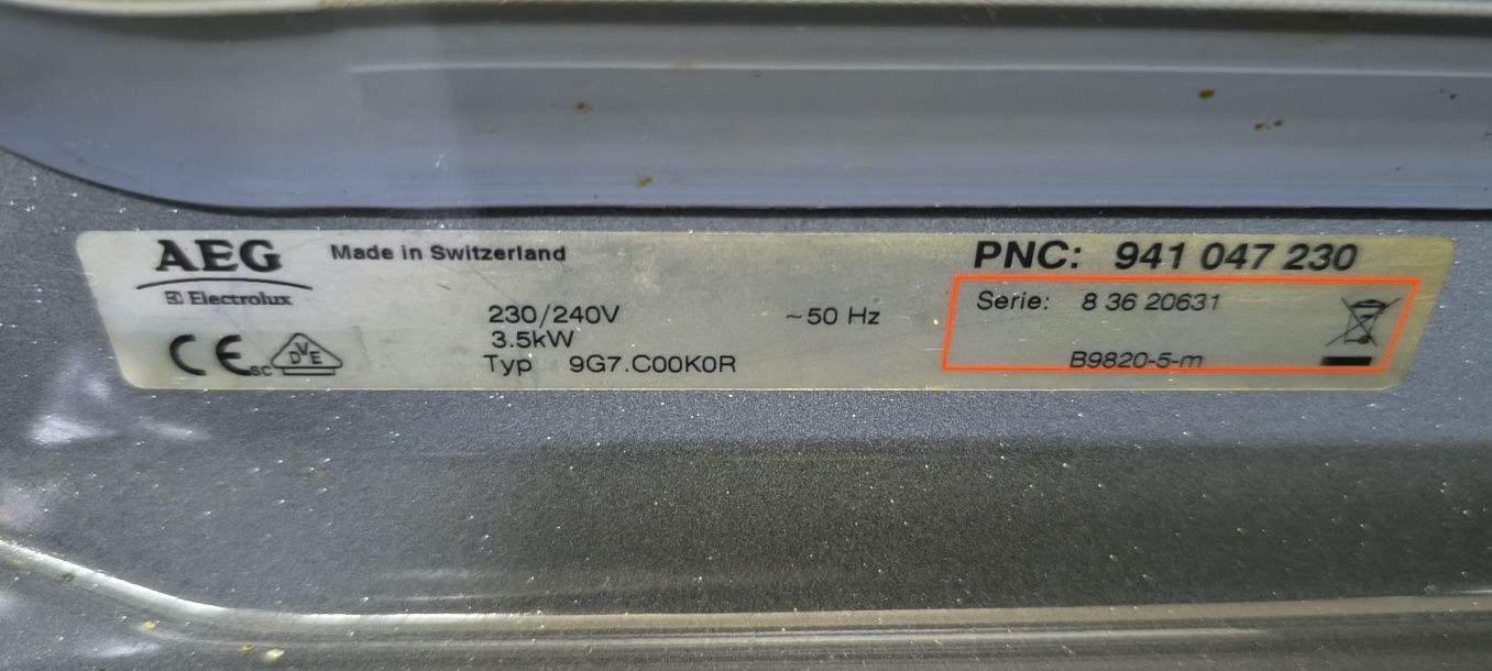 Фурна AEG B9820-5m - стандартно печене +пара