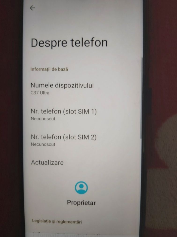 Vând telefon nou la cutie cu toate accesoriile memorie 8GB Rami+256GB