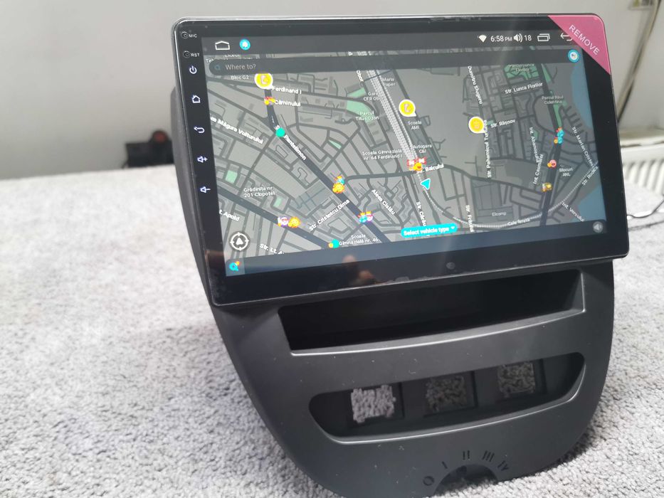 Navigatie Android Peugeot107/Citroen c1 2005-2014 QLED 4/64gb