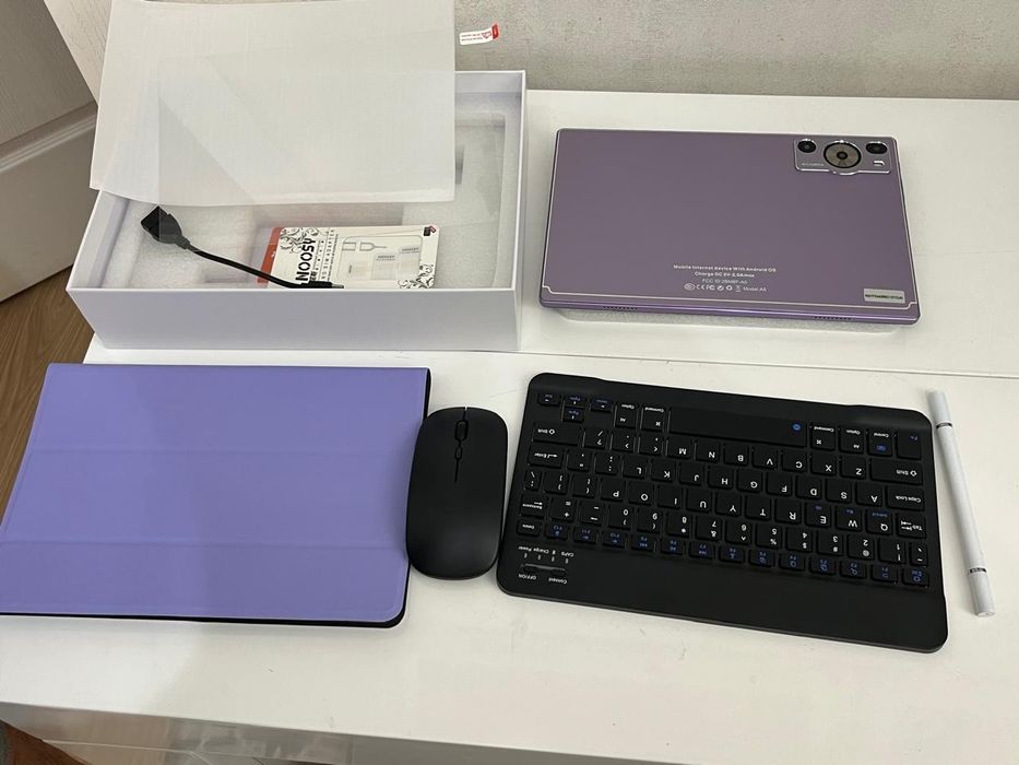 Планшет UXD A5 8+256 ГБ Android 13 + клавиатура, мышь и стилус
