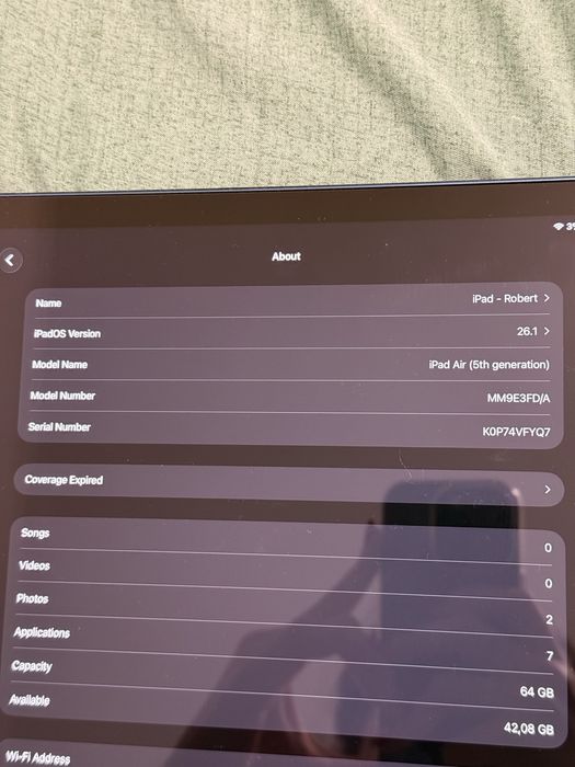 Tableta iPad Air M1 64GB
