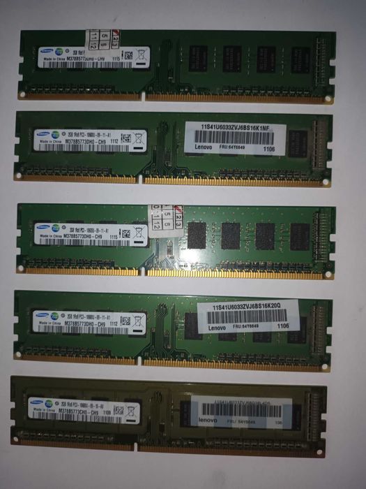 Memorie desktop SAMSUNG- 5buc x 2GB, DDR3, 1333 MHz,M378B5773DH0-CH9