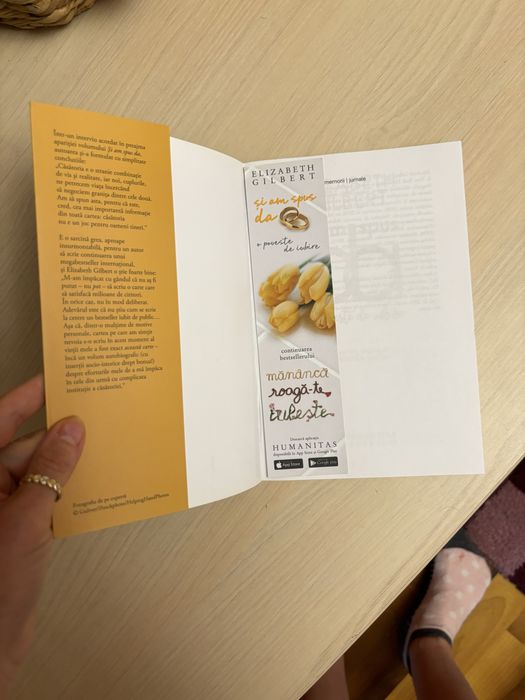 Carte: Si am spus: da, Elizabeth Gilbert