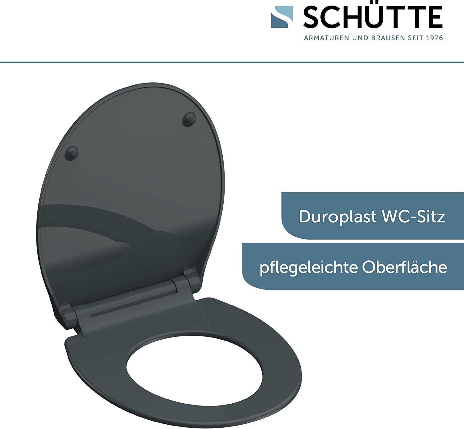 Schütte Capac toaleta WC, Slim, Lucios, Soft Close, de la 284 RON