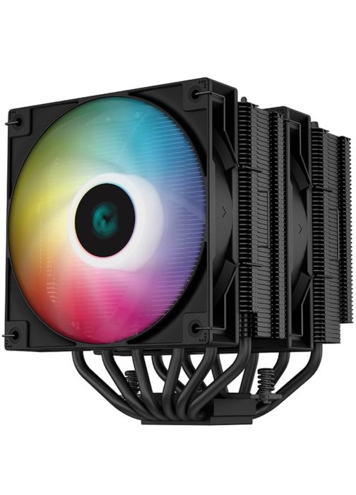 Cooler DeepCool AG620BK ARGB , 120 mm, skt Intel/AMD, iluminare RGB