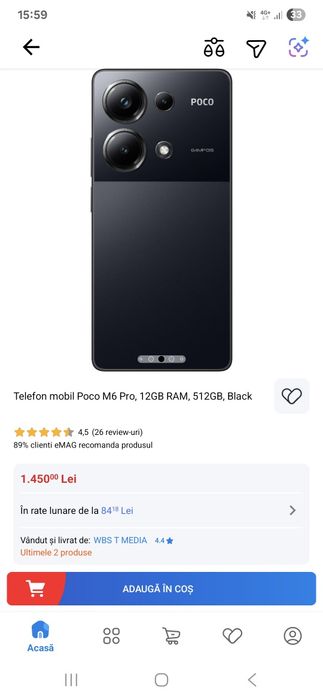 Telefon xiaomi poco m6 pro