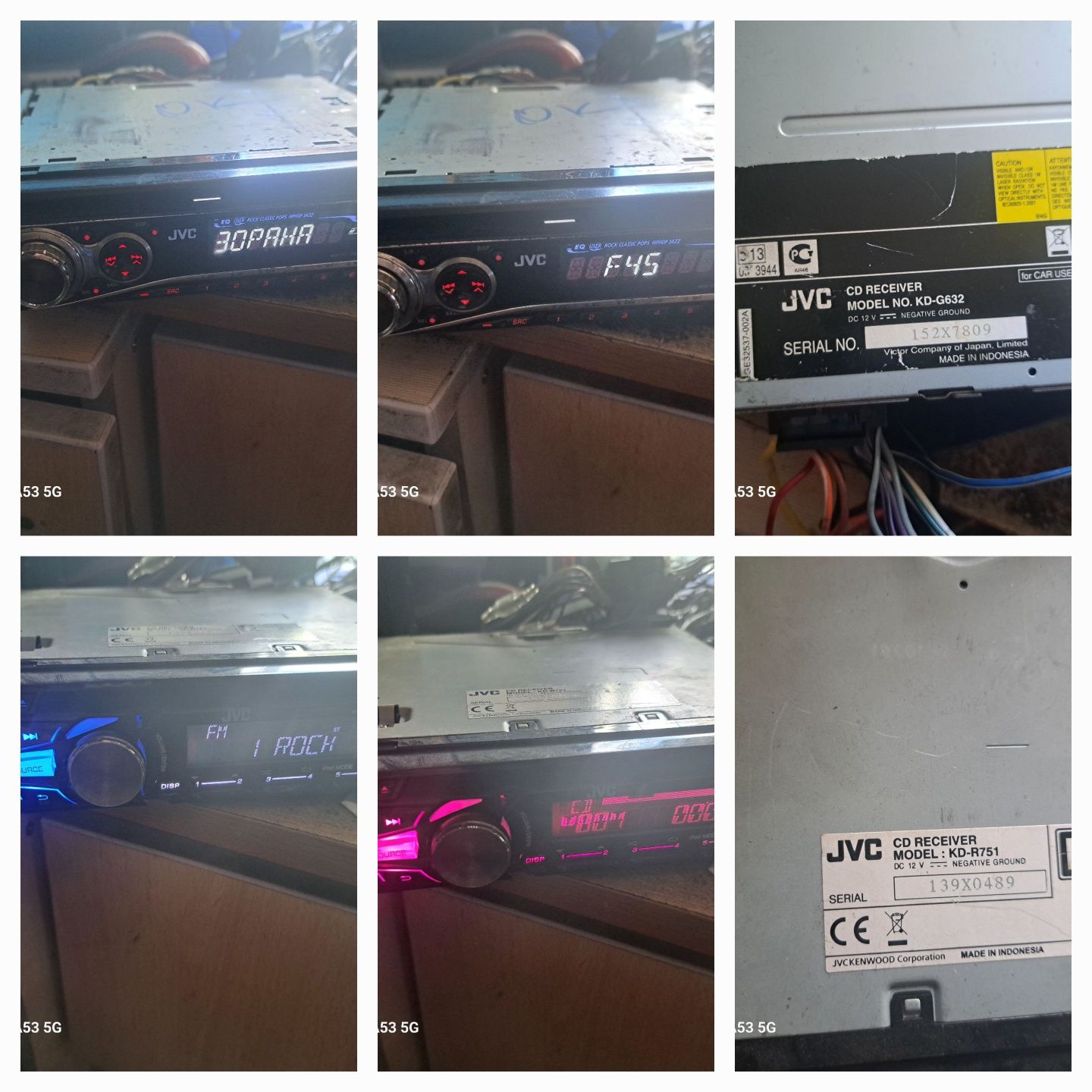 Радио JVC KD R472/621/632/751CDMp3/ AUX/UB/G151 CD MP3.