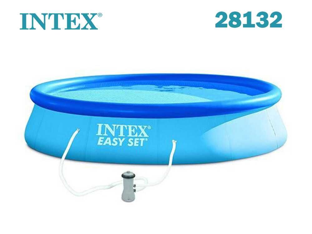 Басейн надуваем, 366x76см., INTEX 28132 Easy Set, с филтърна помпа