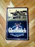 Табела GLENFIDDICH DISTILLERY 3D релефен ретро метален знак за кръчма